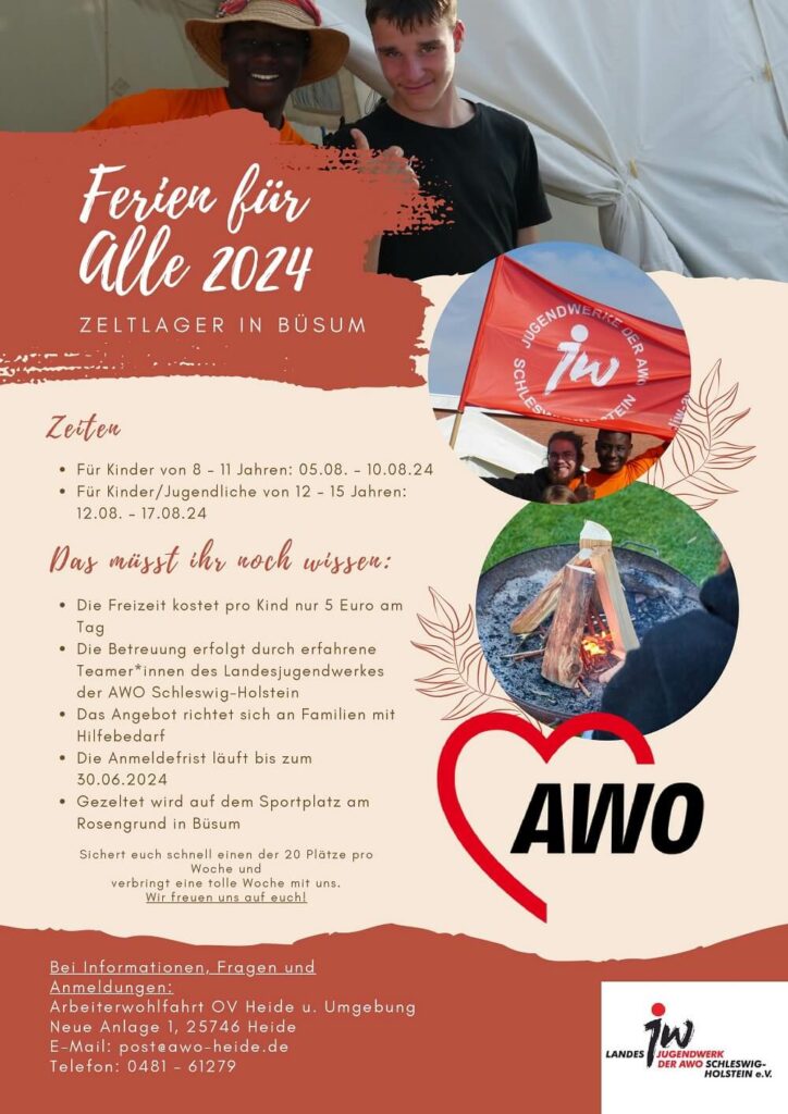 AWO Heide - Ferien 2024 Freizeitprogramm